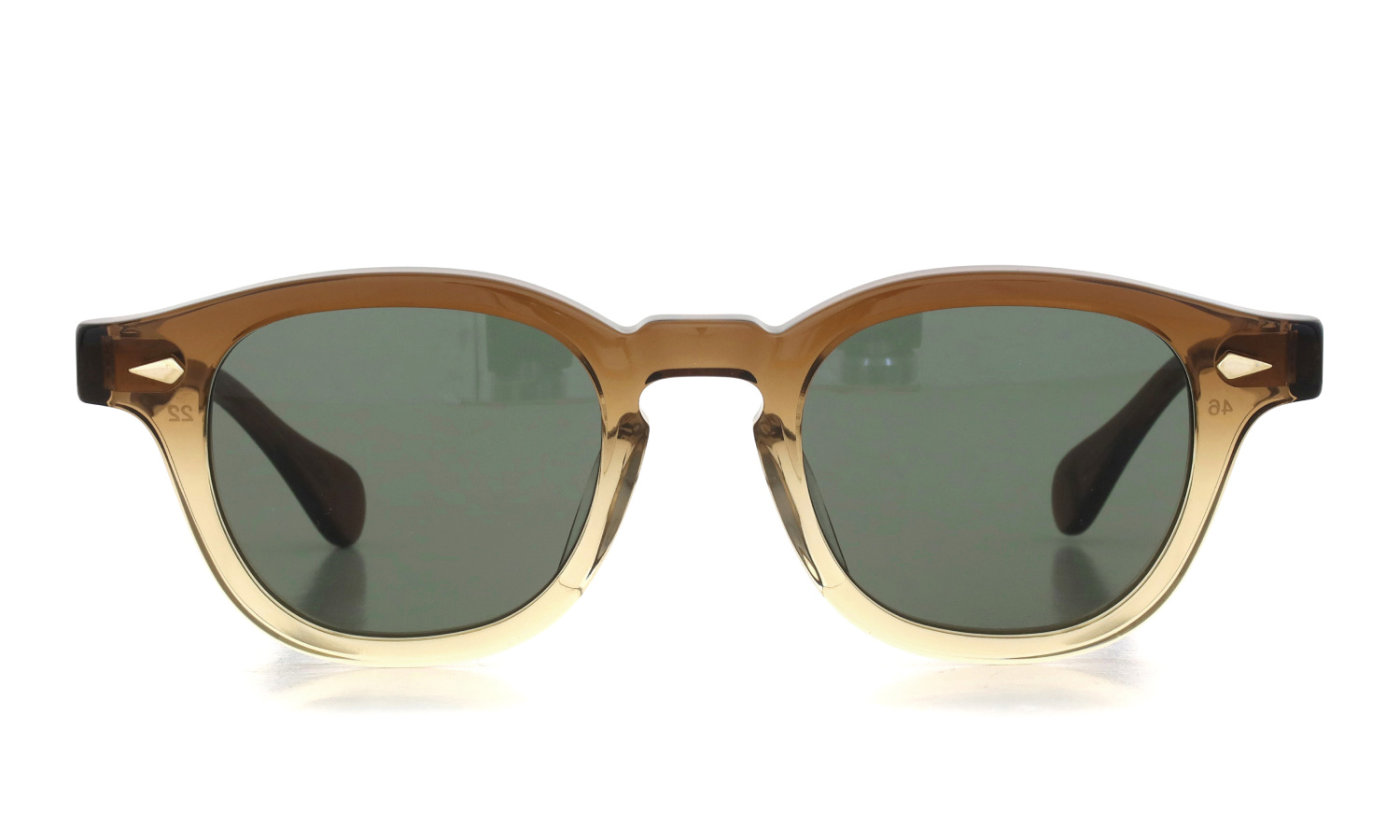 JULIUS TART OPTICAL × WACKO MARIA コラボレーションサングラス AR-46-22 Brown Gradient / 2B G-15 LENS