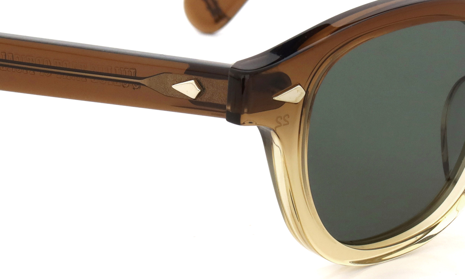 JULIUS TART OPTICAL × WACKO MARIA コラボレーションサングラス AR-46-22 Brown Gradient / 2B G-15 LENS