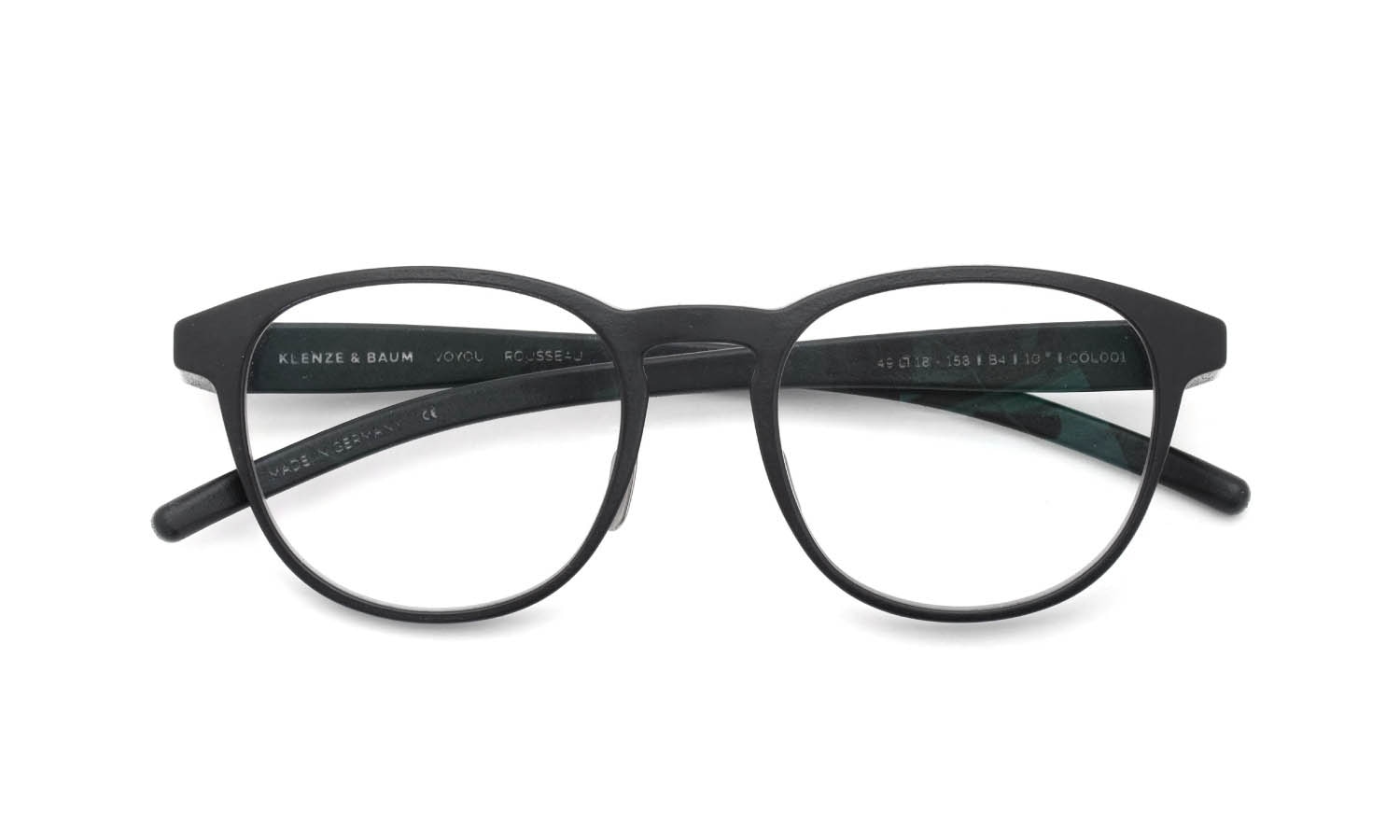 KLENZE&BAUM 3Dプリントメガネ通販  [VOYOU] ROUSSEAU-L-NP COAL/SILVER