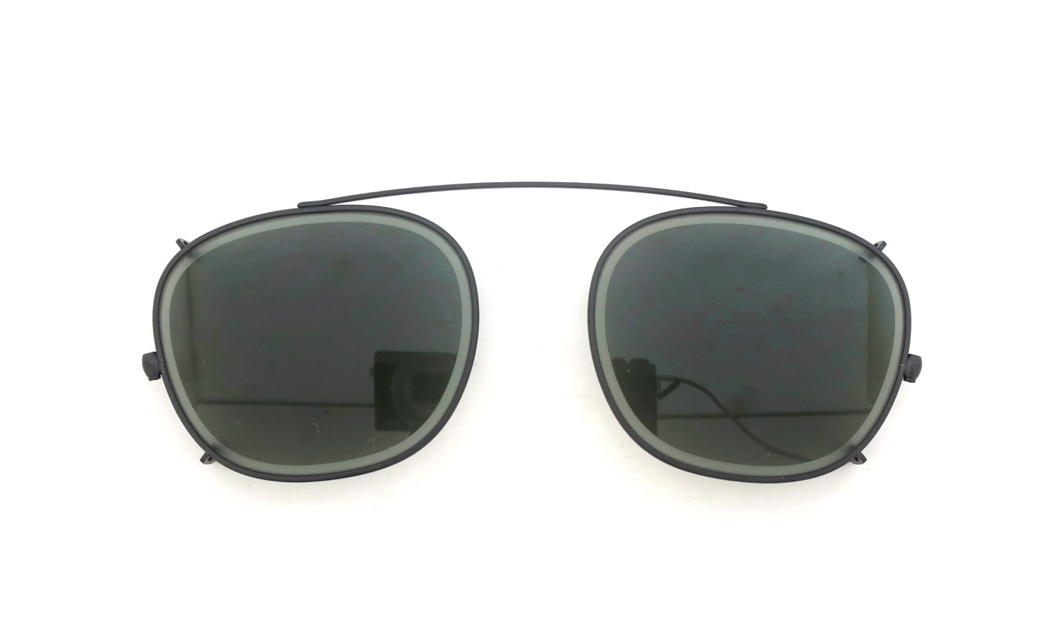 KameManNen KMN-114 48size専用クリップオンサングラス MBK/ Green-lens