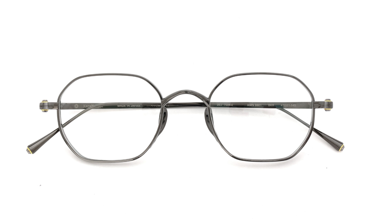 KameManNen メガネ通販 KMN-8801 BKR 47size