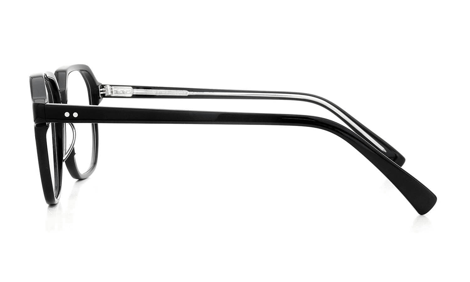 Lunetta BADA メガネ通販 NO.555 col.0110 BLACK・BLACK CLEAR