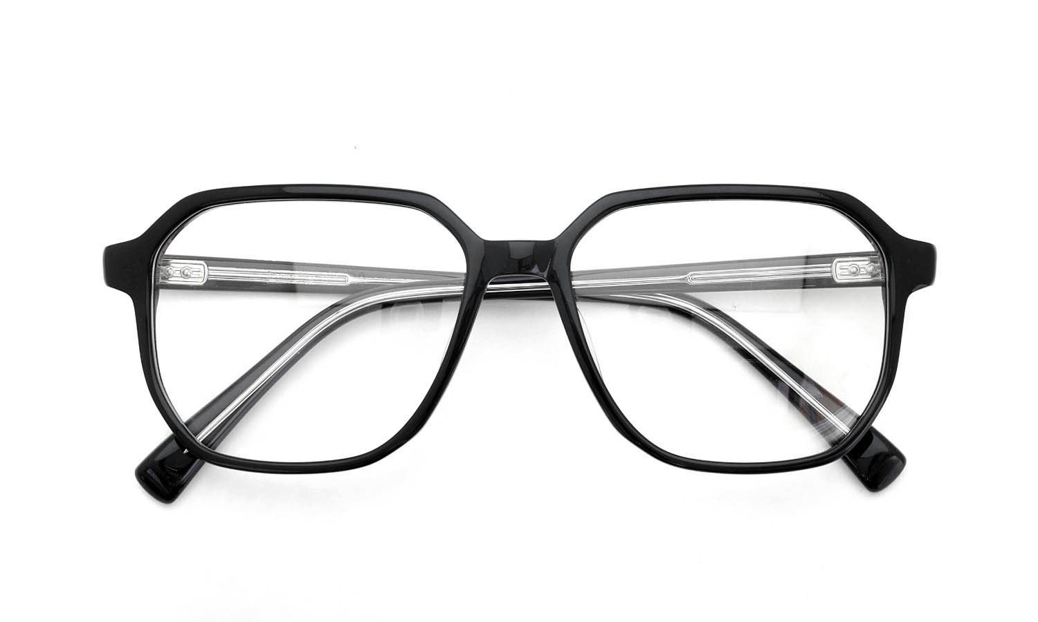 Lunetta BADA メガネ通販 NO.555 col.0110 BLACK・BLACK CLEAR