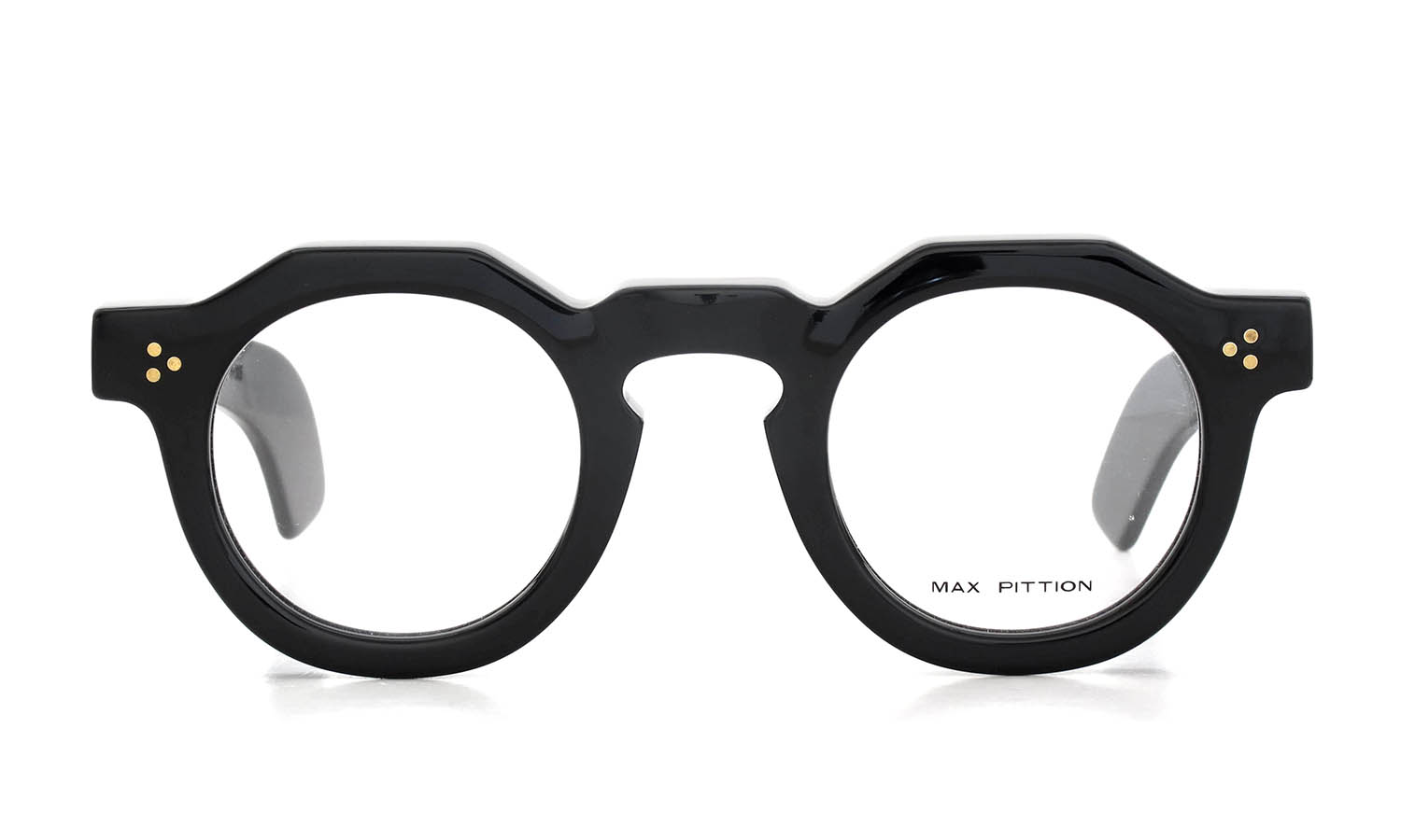 MAX PITTION マックス ピティオン メガネ通販 HUGO 44-28 PIANO BLACK PL-004A