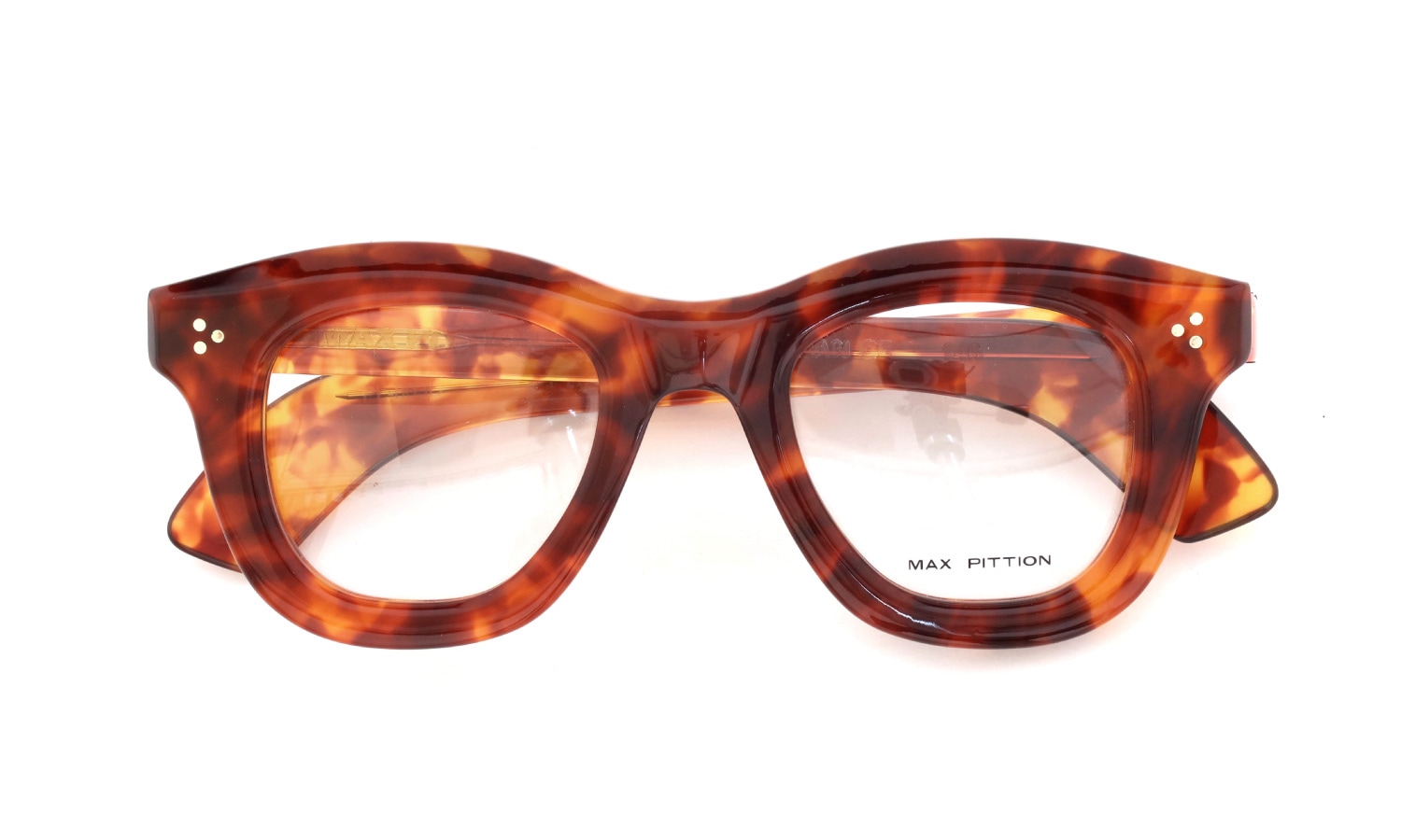 MAX PITTION マックス ピティオン 初回製造モデル メガネ V WELLINGTON 46-24 LIGHT TORT PL-003D
