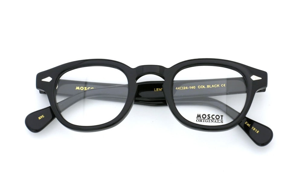 MOSCOT モスコット メガネ LEMTOSH Black 44size 標準パット