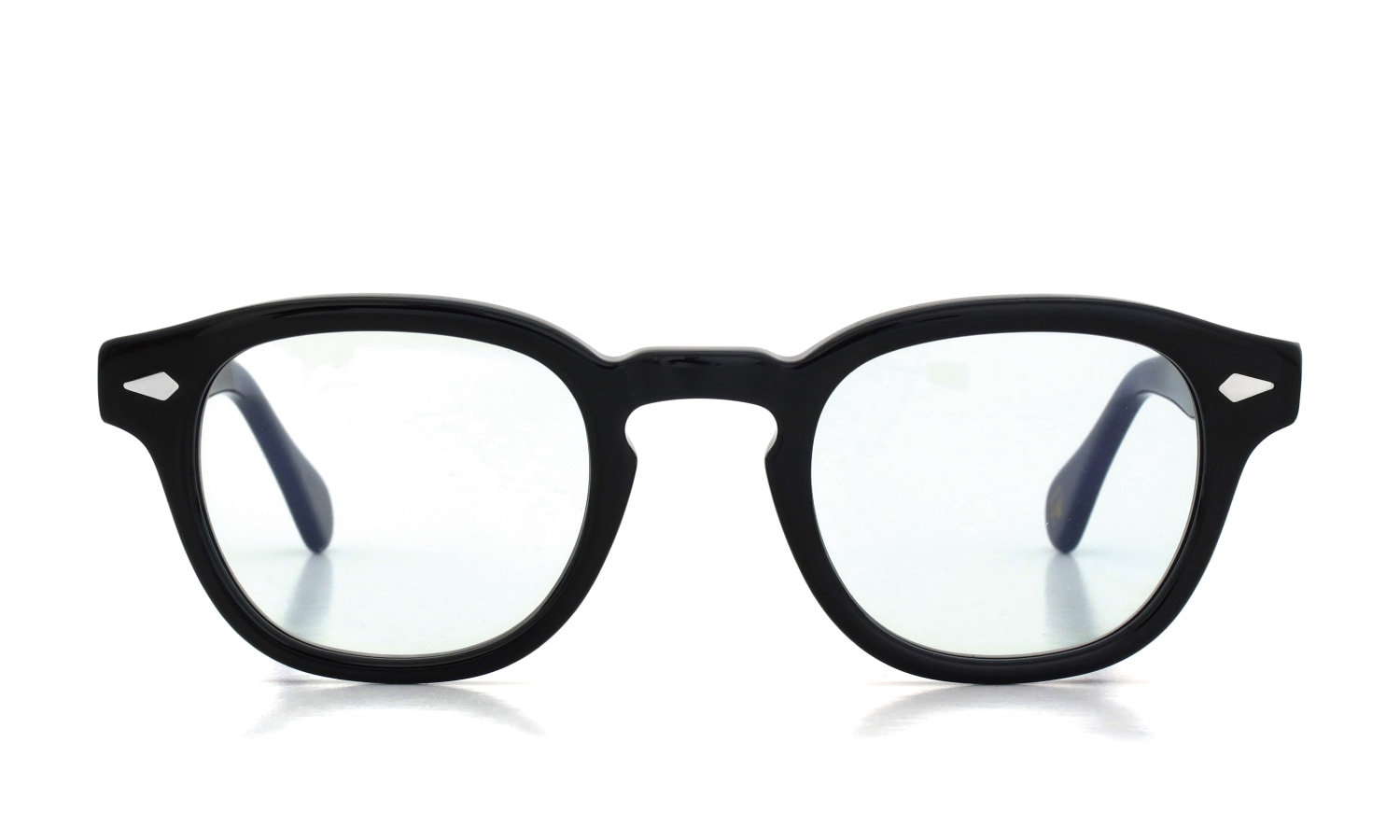 MOSCOT 紫外線調光サングラス LEMTOSH  46size(M) col.BLACK BLUE+ 正面