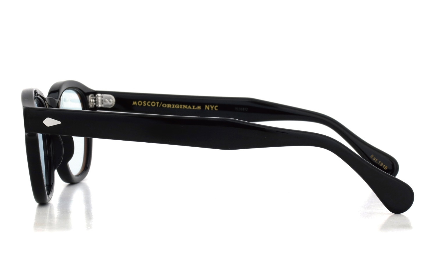MOSCOT 紫外線調光サングラス LEMTOSH  46size(M) col.BLACK BLUE+ 側面