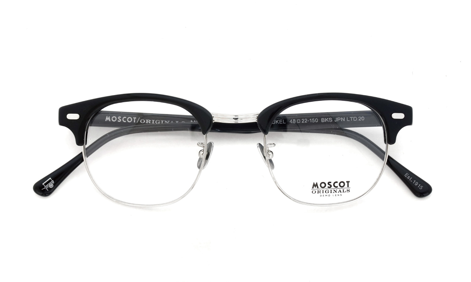 MOSCOT 2026年春発表 限定生産メガネ YUKEL(48) BKS 48□22size JPN LTD 20