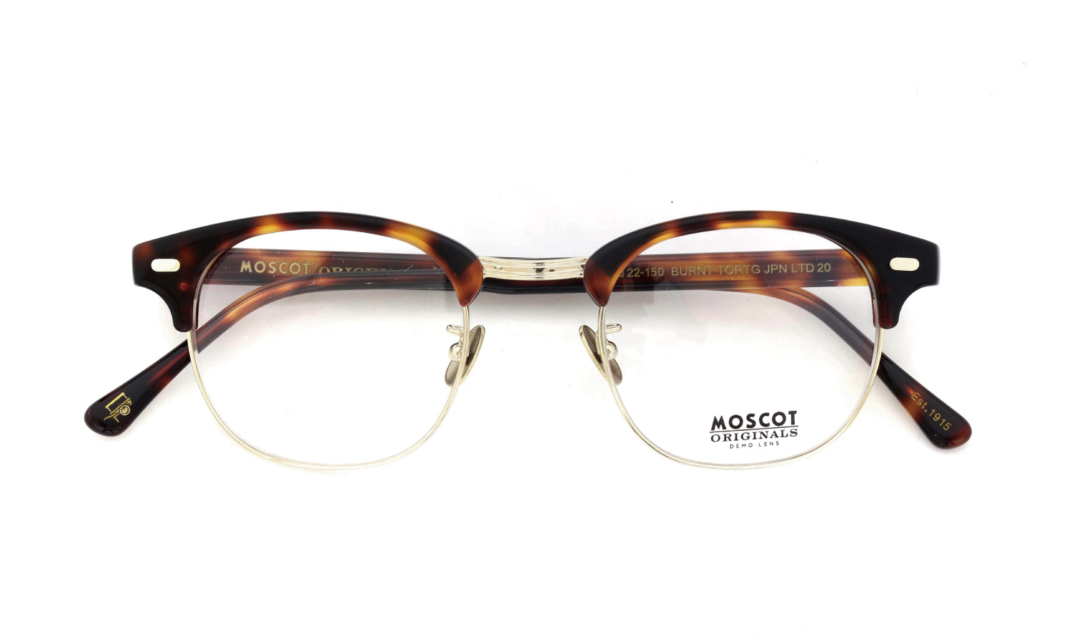 MOSCOT 2026年春発表 限定生産メガネ YUKEL(48) BURNT TORTG 48□22size JPN LTD 20