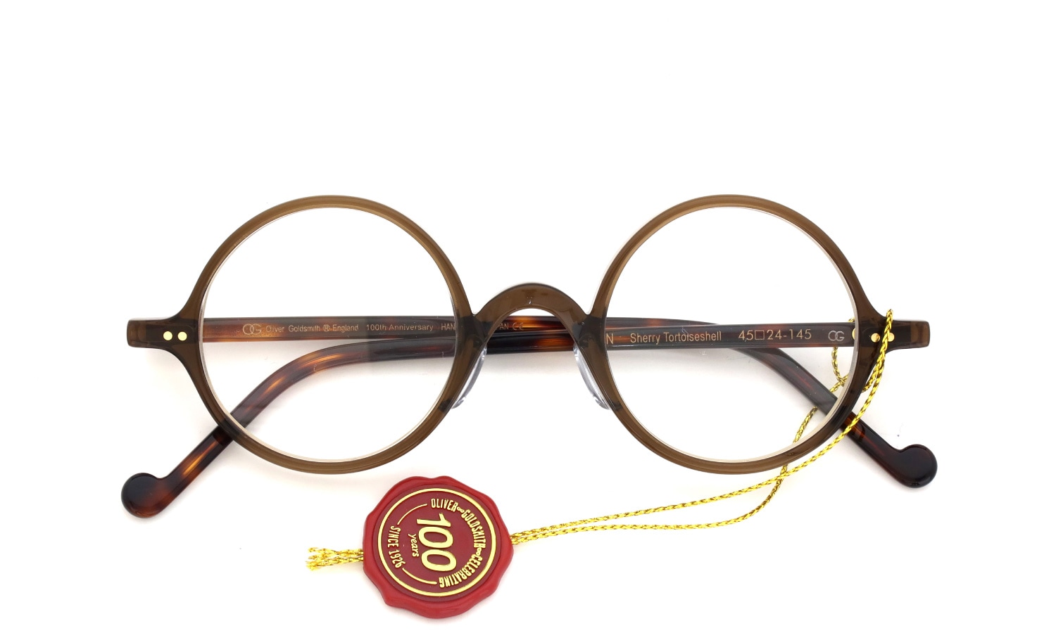 Oliver Goldsmith 100th Anniversary 限定復刻メガネ ELFIN col.Sherry Tortoiseshell