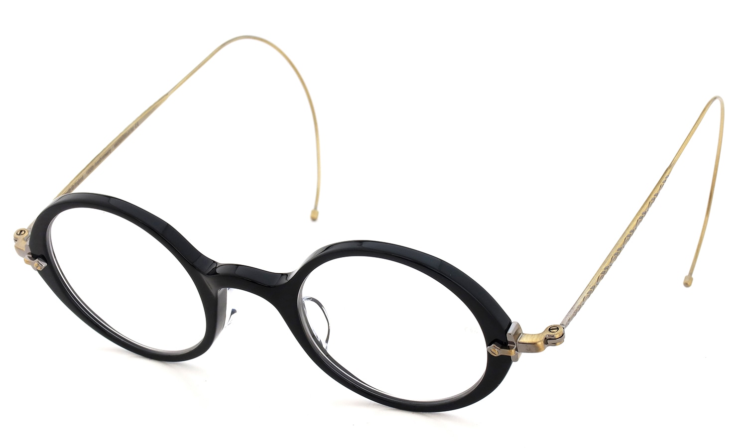 Oliver Goldsmith 100th Anniversary 限定復刻メガネ PORTSMOUTH col.Nero 斜め前