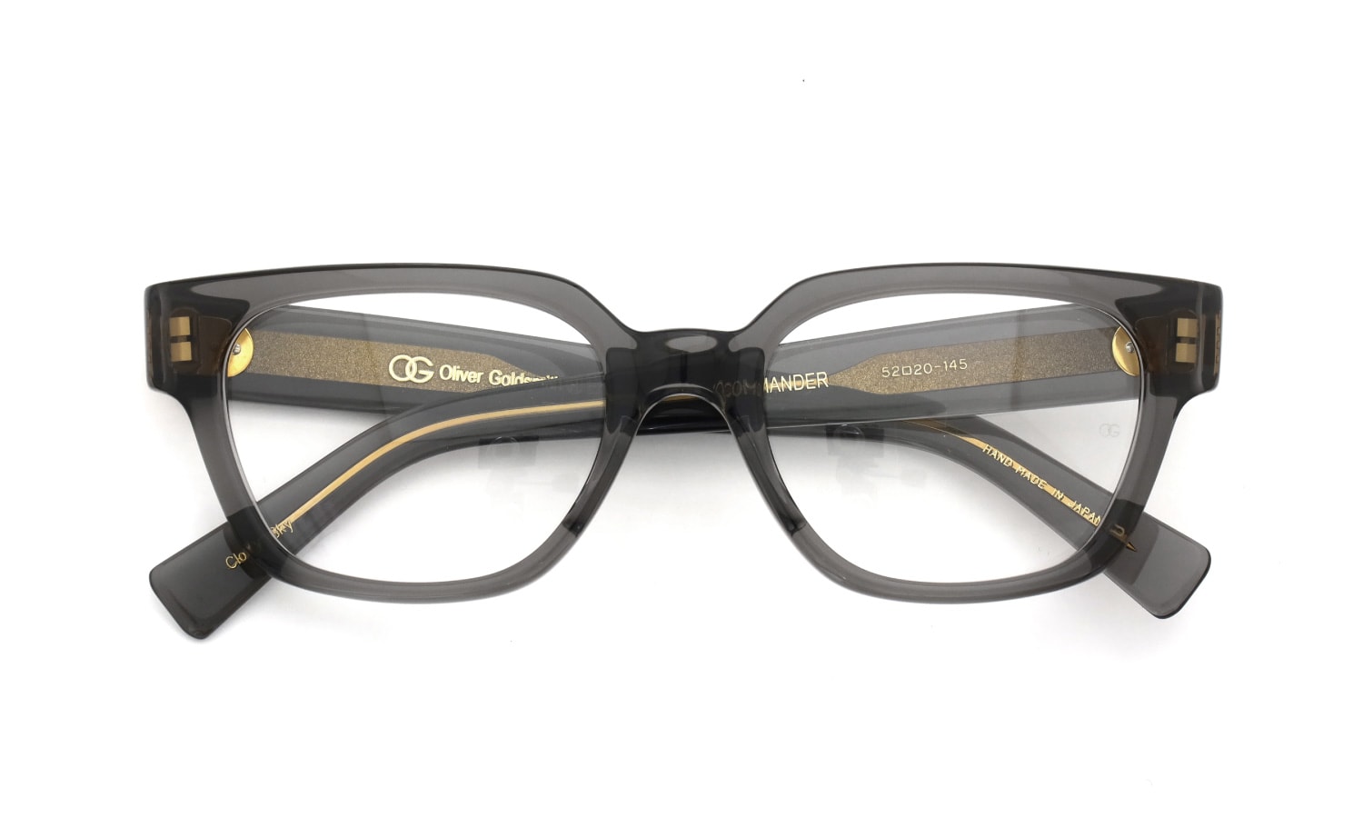 Oliver Goldsmith メガネ COMMANDER col.Cloudy Sky 折りたたみ正面