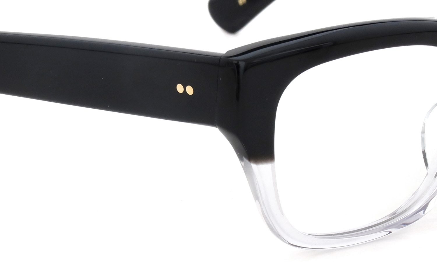 Oliver Goldsmith 限定生産セルロイドメガネ通販 CONSUL-50 BF ヒンジ表側ディテール