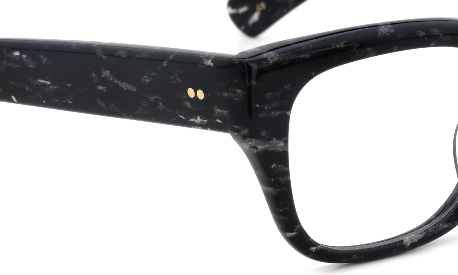 Oliver Goldsmith 限定生産セルロイドメガネ通販 CONSUL-50 GS ヒンジ表側ディテール