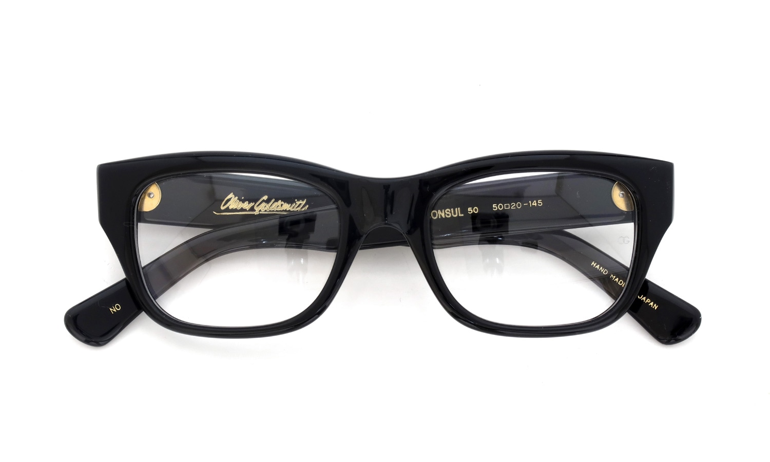 Oliver Goldsmith 限定生産セルロイドメガネ通販 CONSUL-50 NO 折りたたみ正面