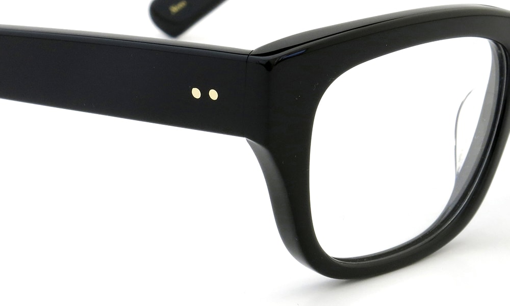 Oliver Goldsmith メガネ CONSUL-s col.Nero(Black) ヒンジ表側ディテール