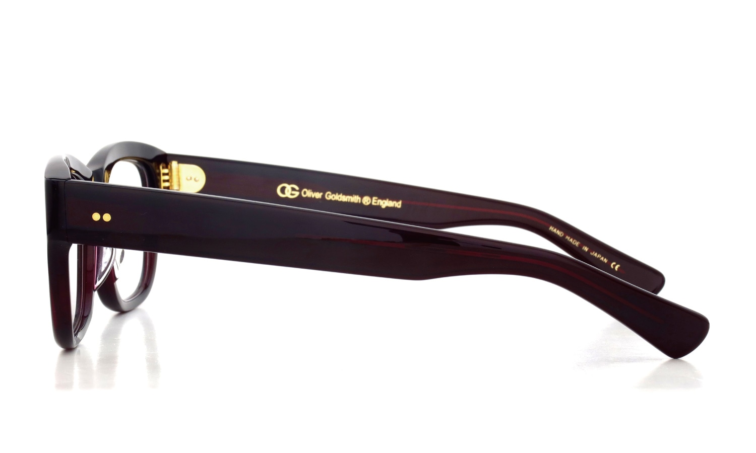 Oliver Goldsmith 定番メガネ CONSUL-s col.Red Coat 側面