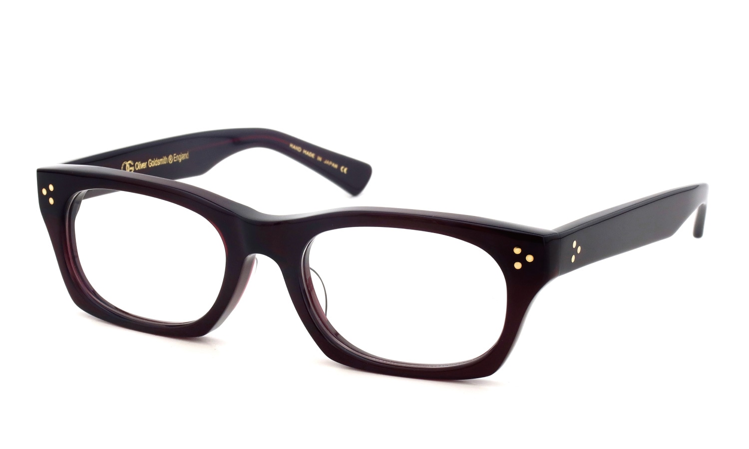 Oliver Goldsmith メガネ VICE CONSUL-S col.Red Coat  斜め正面