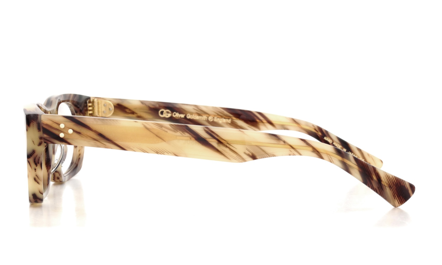 Oliver Goldsmith メガネ VICE CONSUL-S col.Vintage Horn 側面