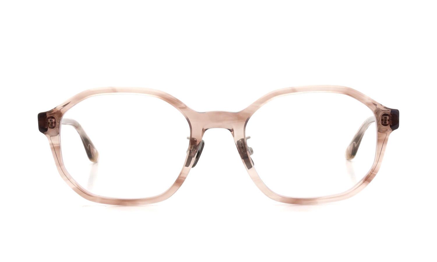PETER AND MAY ピーターアンドメイ メガネ通販 ISABELLE 金属アームパット col.BEIGE 正面