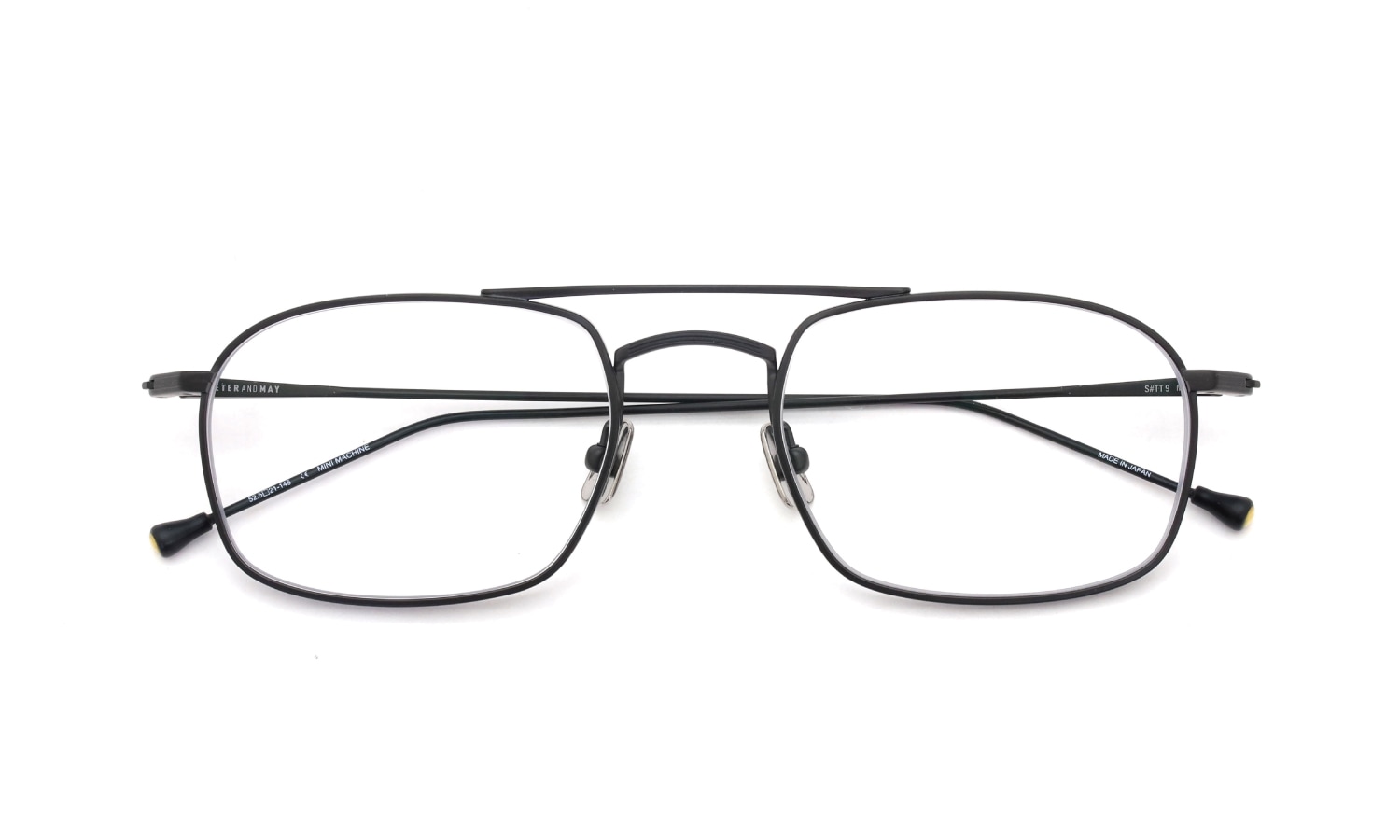 PETER AND MAY ピーターアンドメイ 伊達メガネ通販 MINI MACHINE col.MAT BLACK