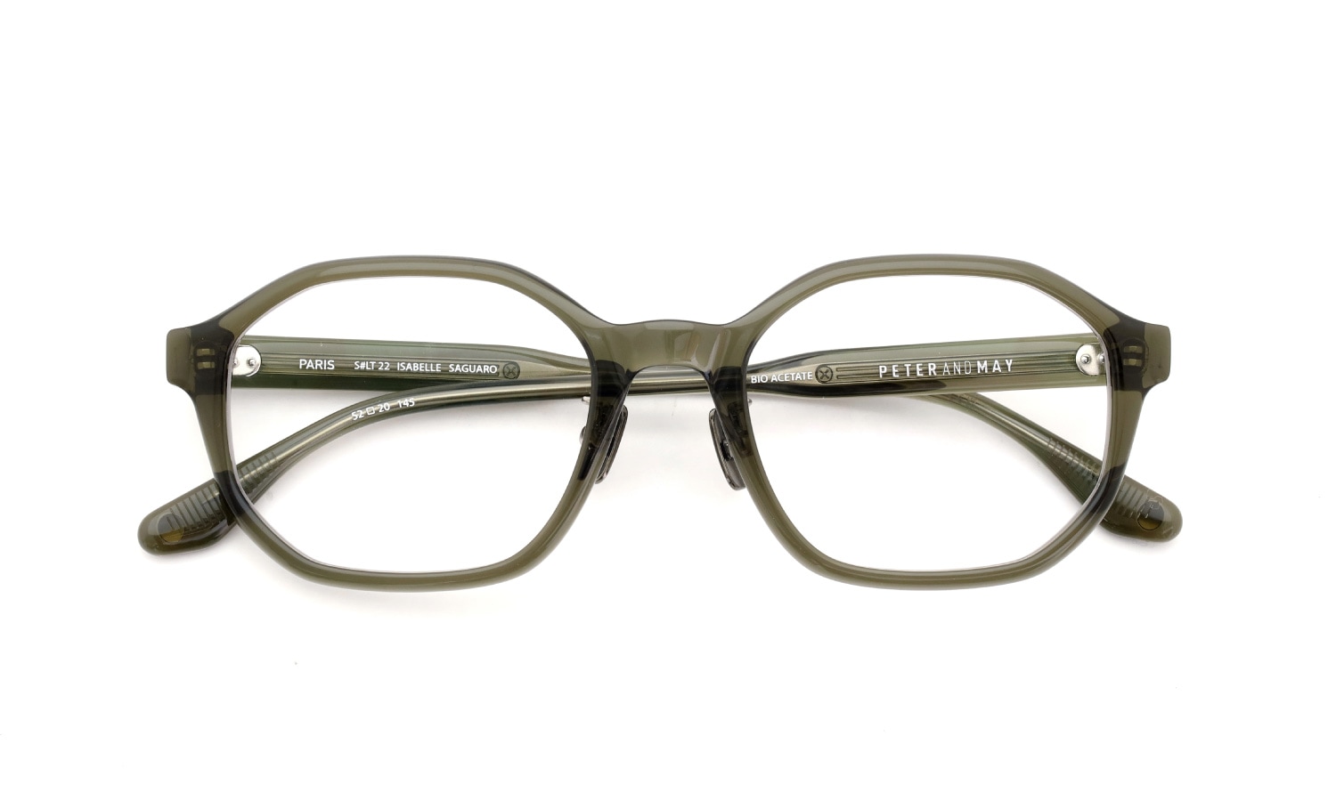 PETER AND MAY ピーターアンドメイ メガネ通販 ISABELLE 金属アームパット col.SAGUARO