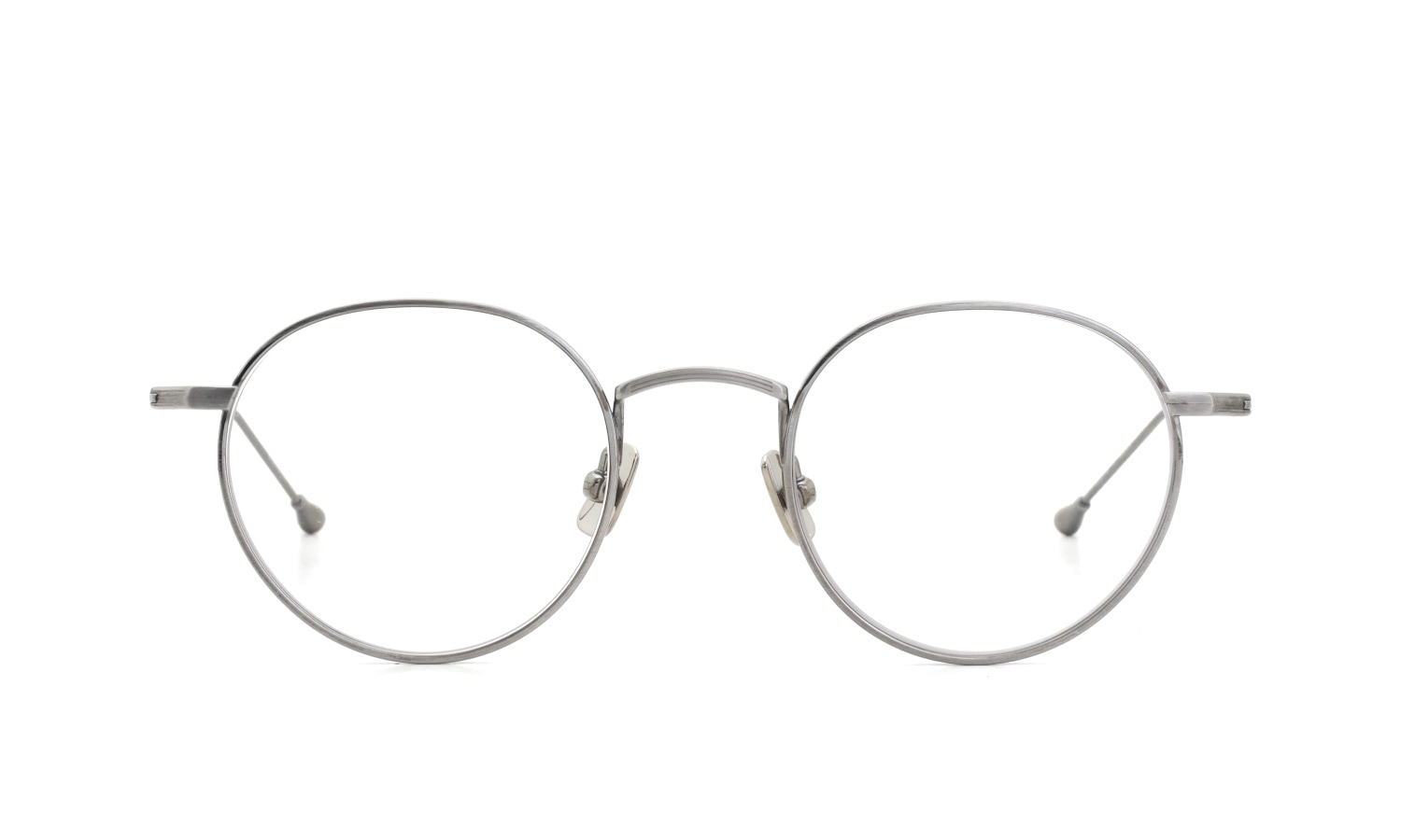 PETER AND MAY 伊達メガネ通販 TT1 RUN RUN ANTIQUES SILVER 正面