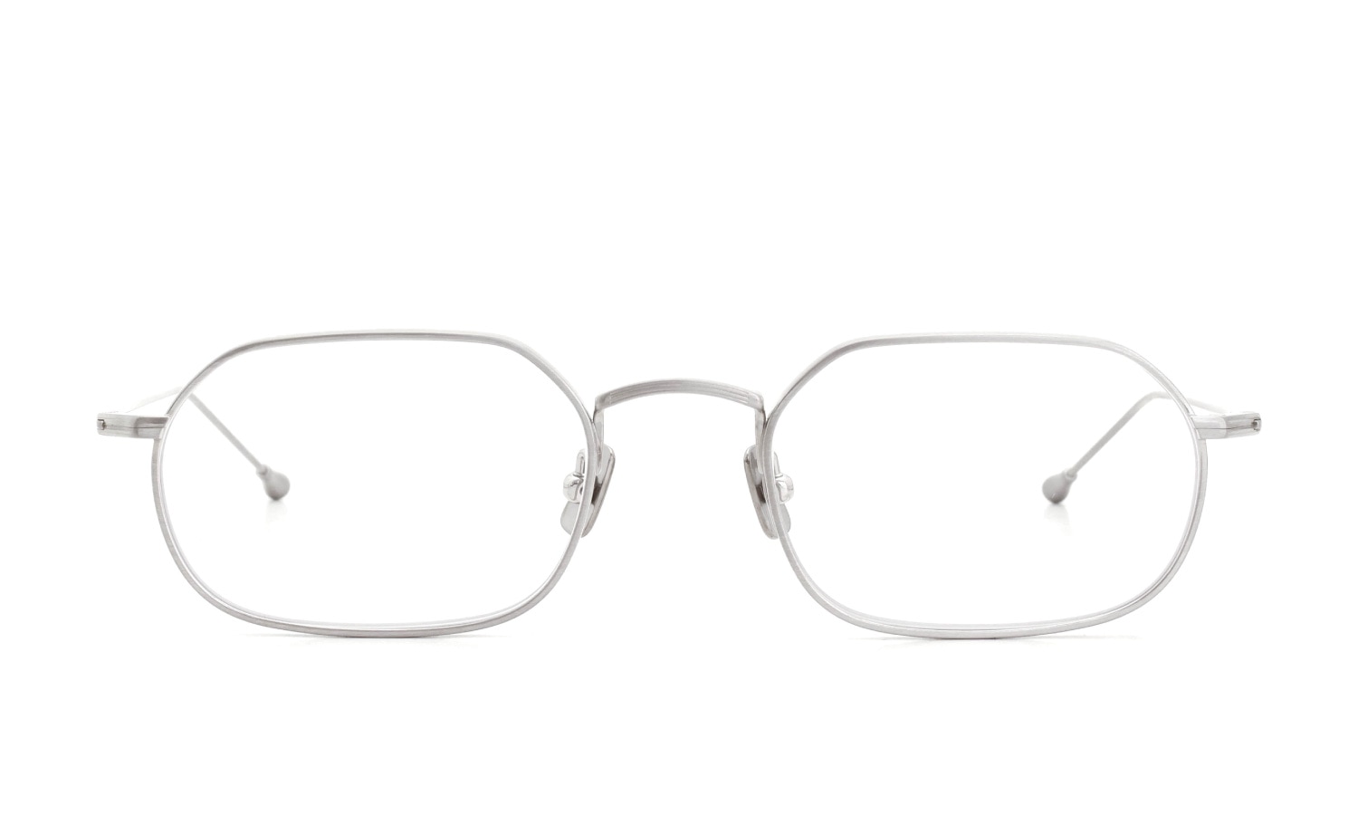PETER AND MAY 伊達メガネ通販 TT11 AKIRA col.BRUSHED SILVER 正面