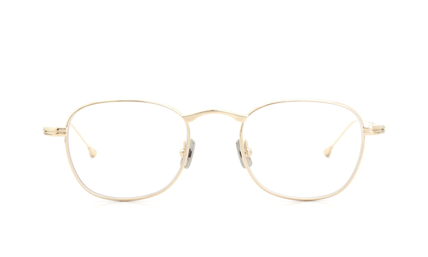 PETER AND MAY 伊達メガネ TT23 ARC col.G GOLD 正面