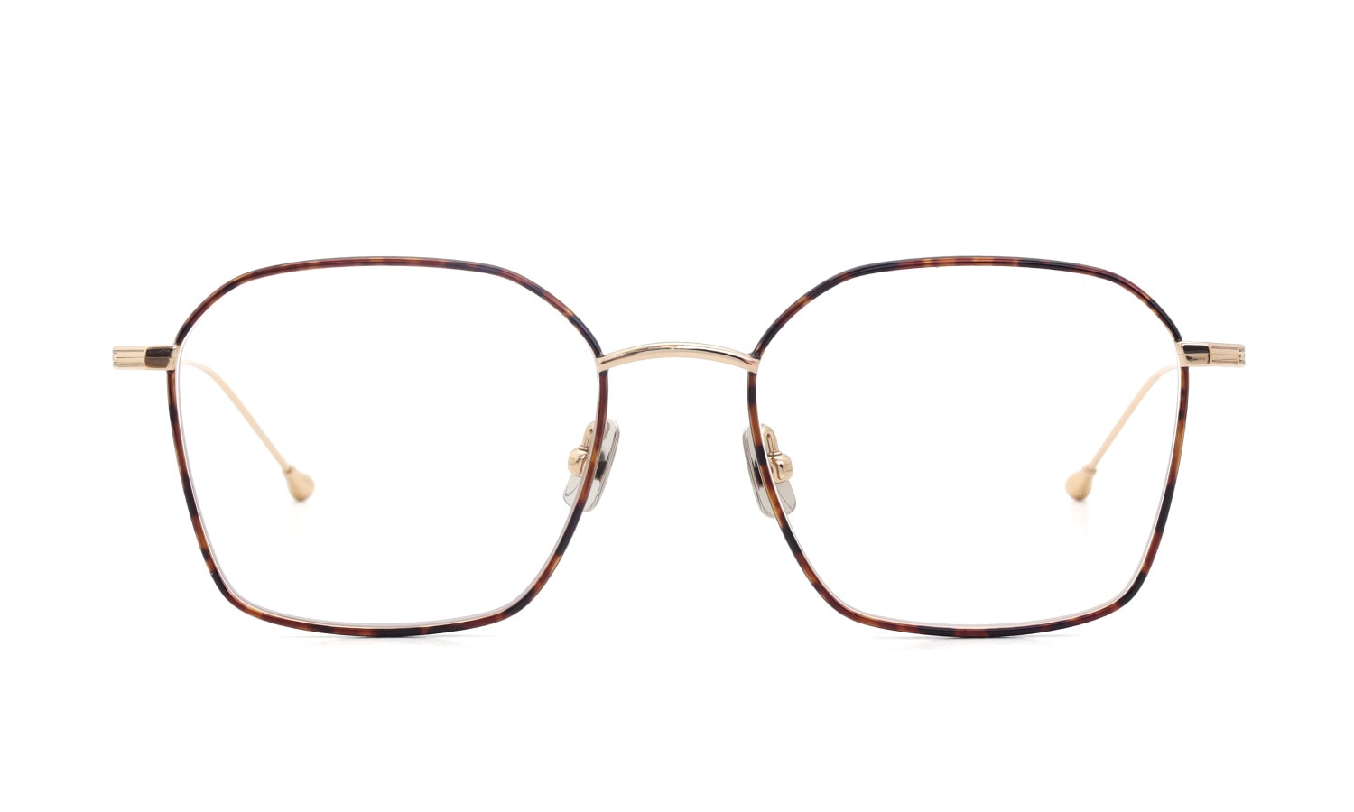 PETER AND MAY ピーターアンドメイ 伊達メガネ通販 TT6 MONDAY col.TORTOISE&GOLD 正面