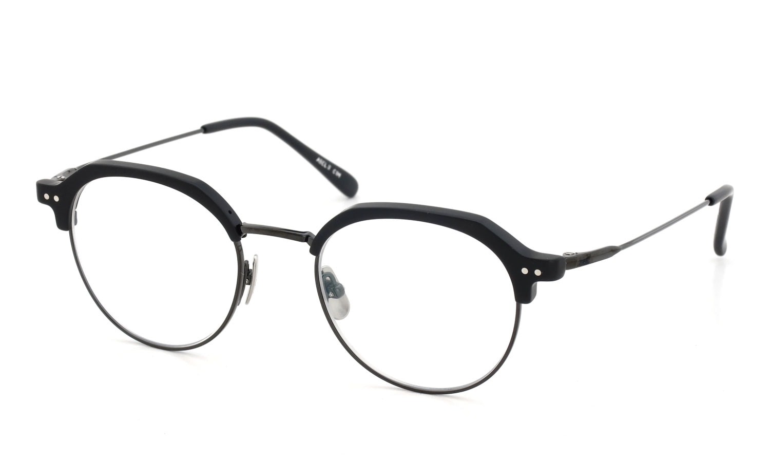 YELLOWS PLUS メガネ通販 ABEL II C1M matt black/光沢gun