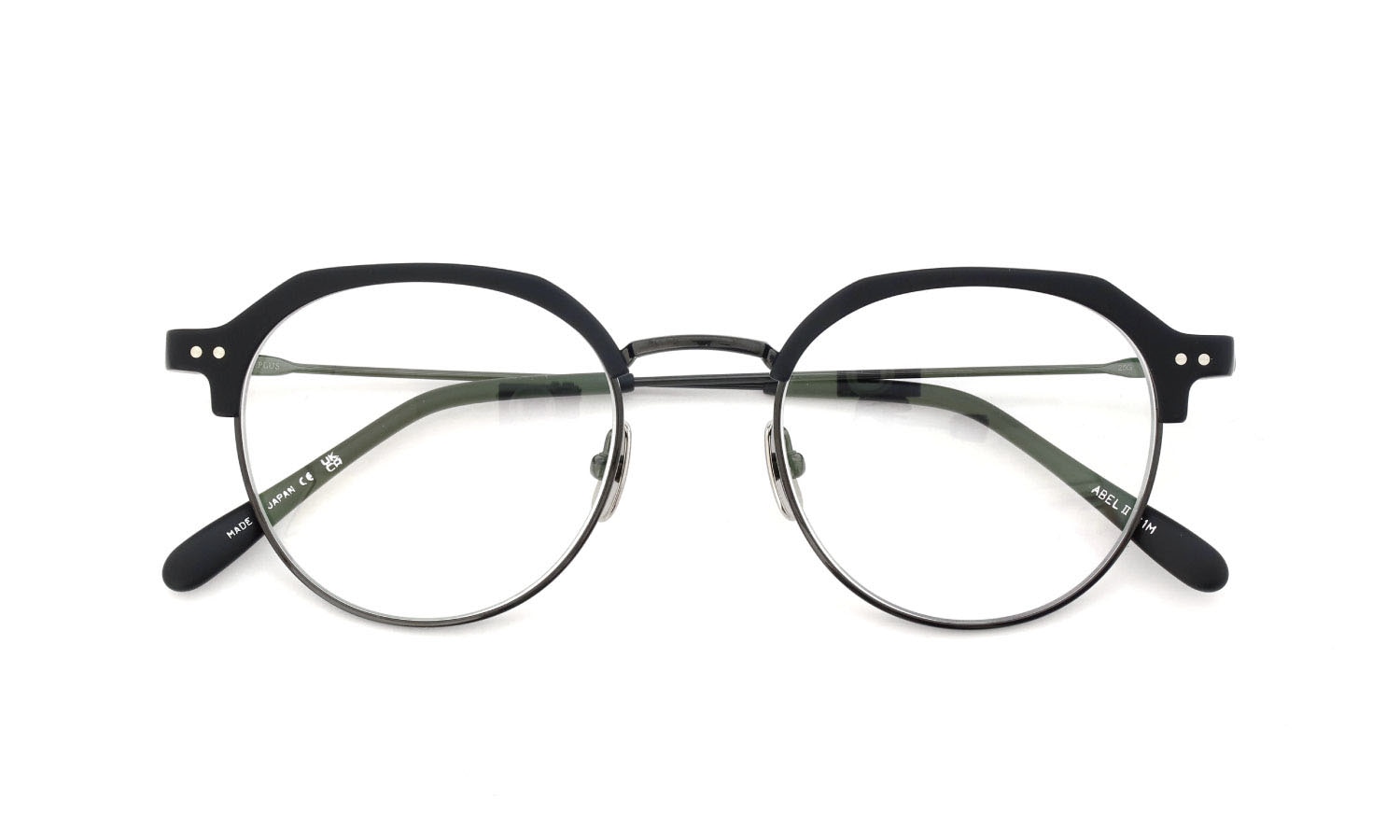 YELLOWS PLUS メガネ通販 ABEL II C1M matt black/光沢gun