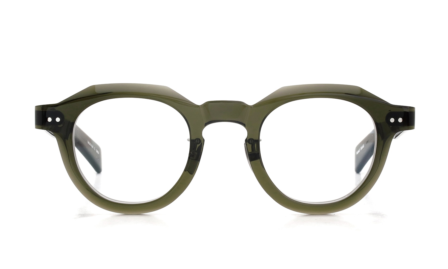 YELLOWS PLUS メガネ通販 DERICK C529 harrods green 正面