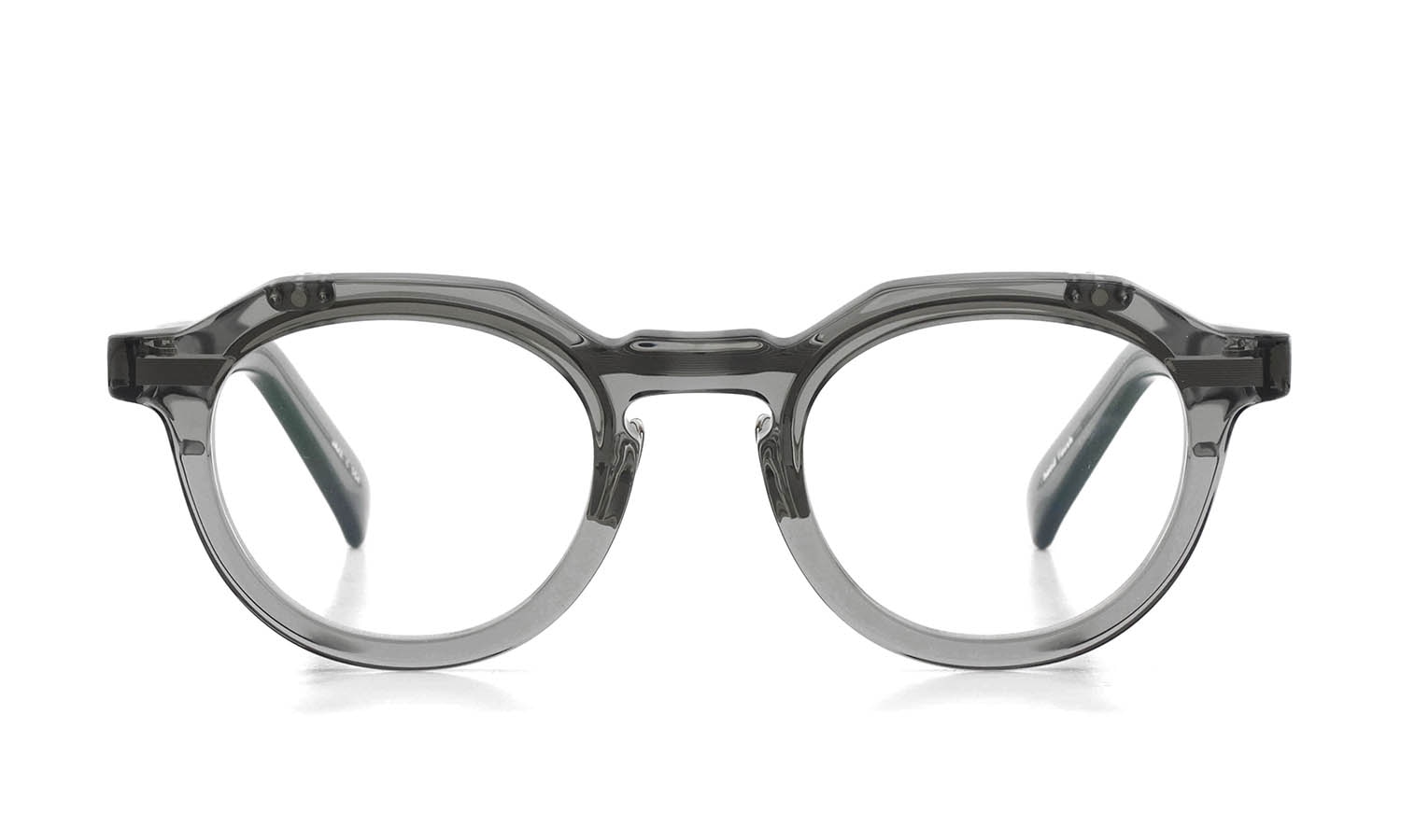 YELLOWS PLUS 跳ね上げ単式メガネ JAKE C554 moon stone/silver