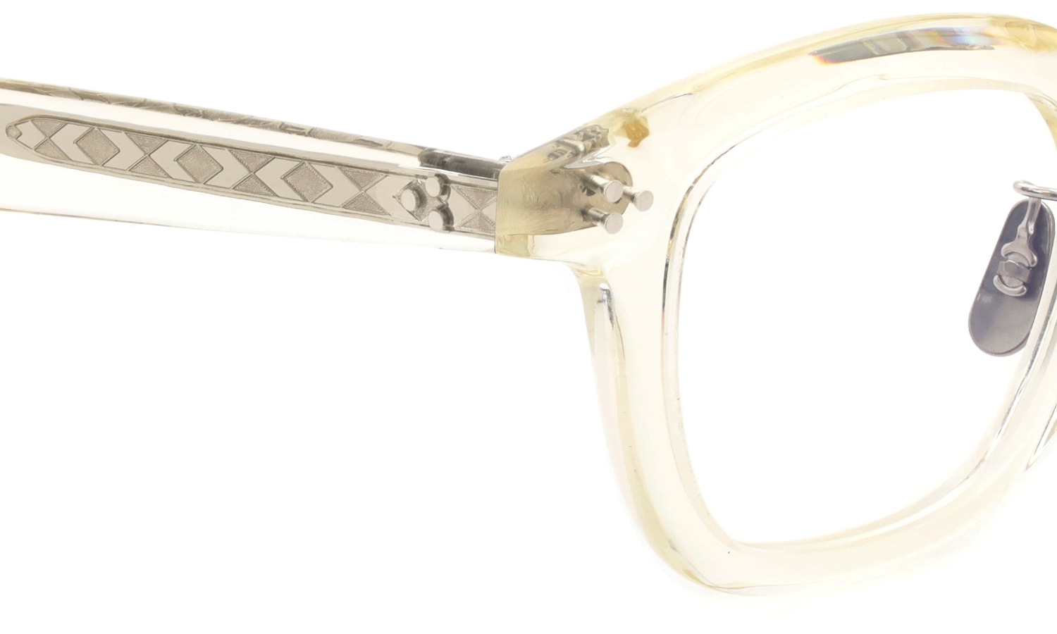 YELLOWS PLUS メガネ通販 NEWTON C566 vintage clear