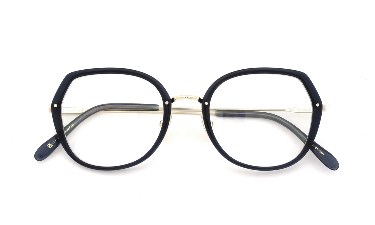 YELLOWS PLUS イエローズプラス メガネ通販 TERESA C557 mid night blue/gold