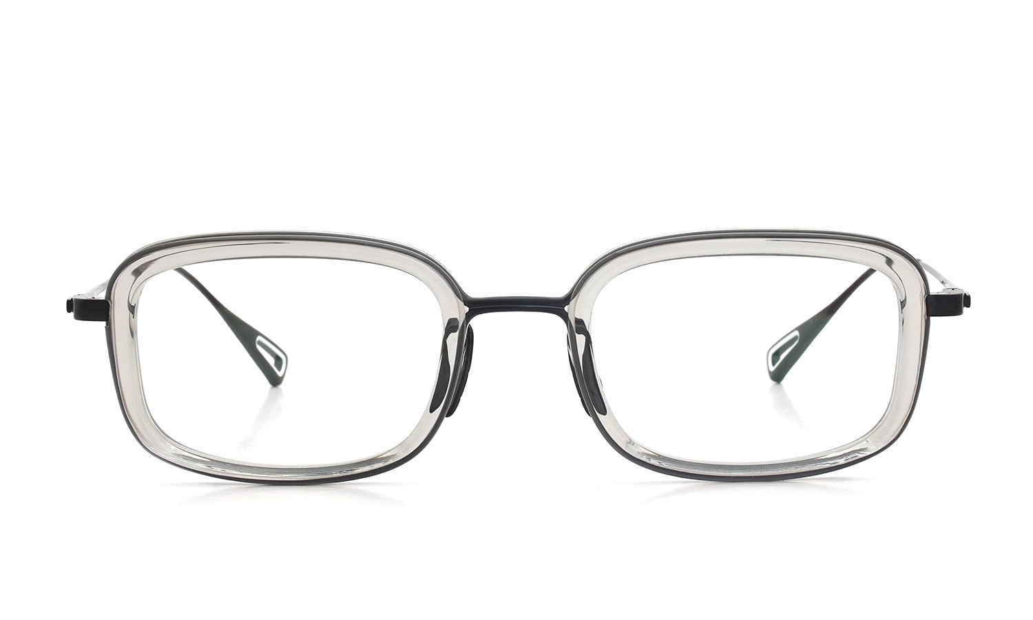 YUICHI TOYAMA メガネ通販 U-182 V.Lou col.03 Susu /Clear gray 正面