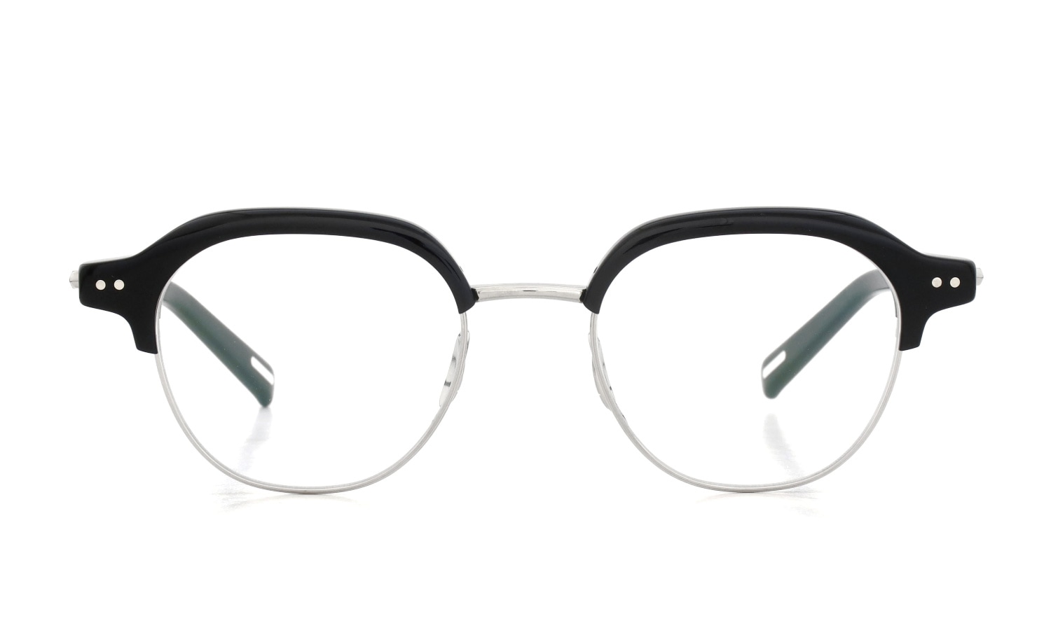 YUICHI TOYAMA メガネ通販 U-184 DUD col.02 Black /Silver 正面