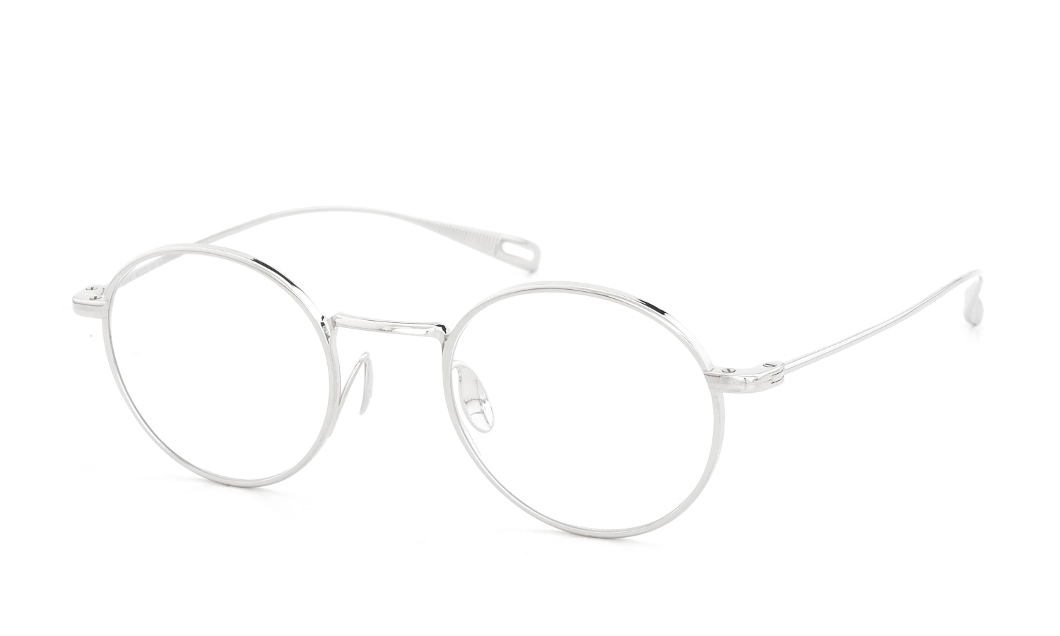 YUICHI TOYAMA メガネ通販 U-186 Lemer col.02 Silver 斜め正面