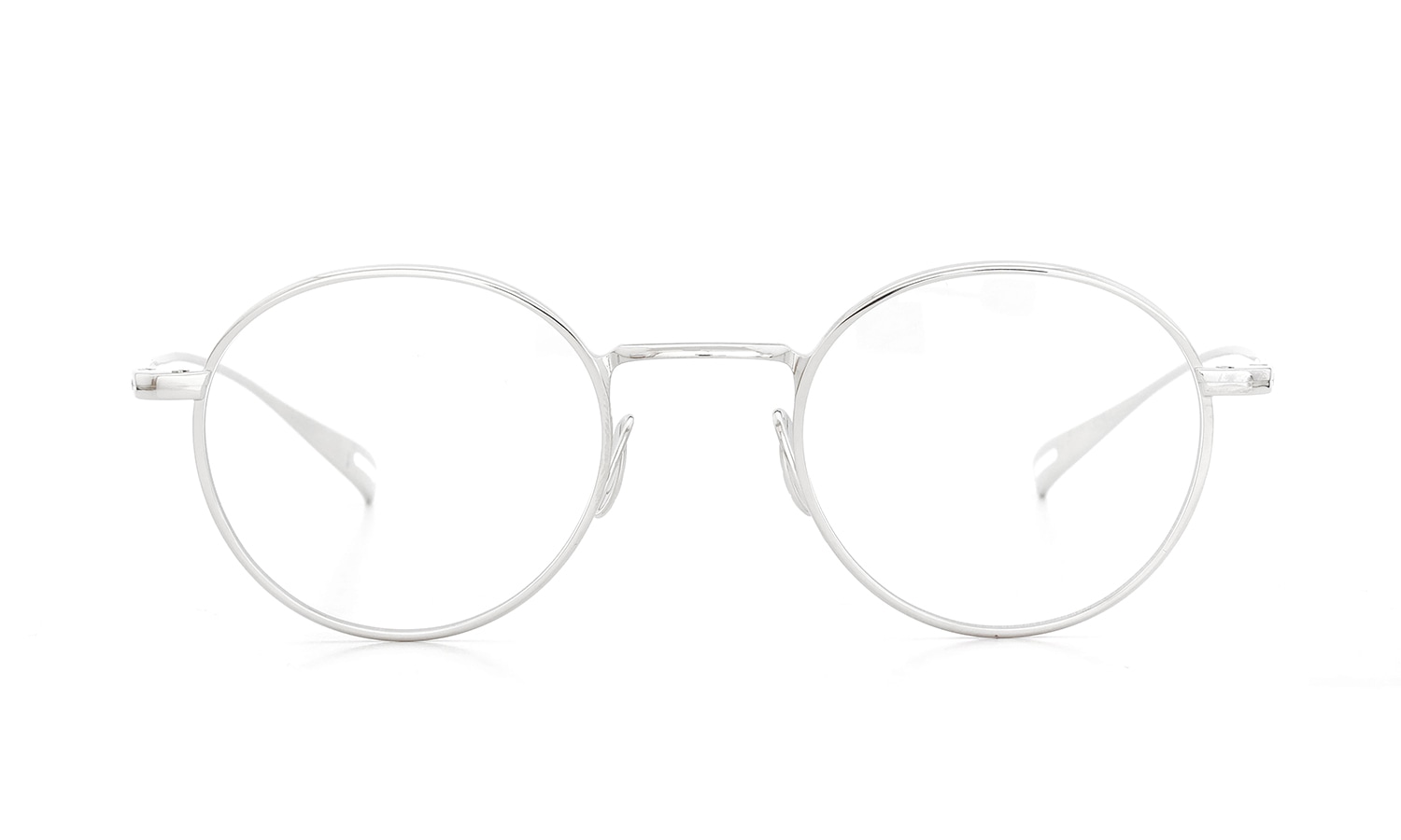 YUICHI TOYAMA メガネ通販 U-186 Lemer col.02 Silver 正面