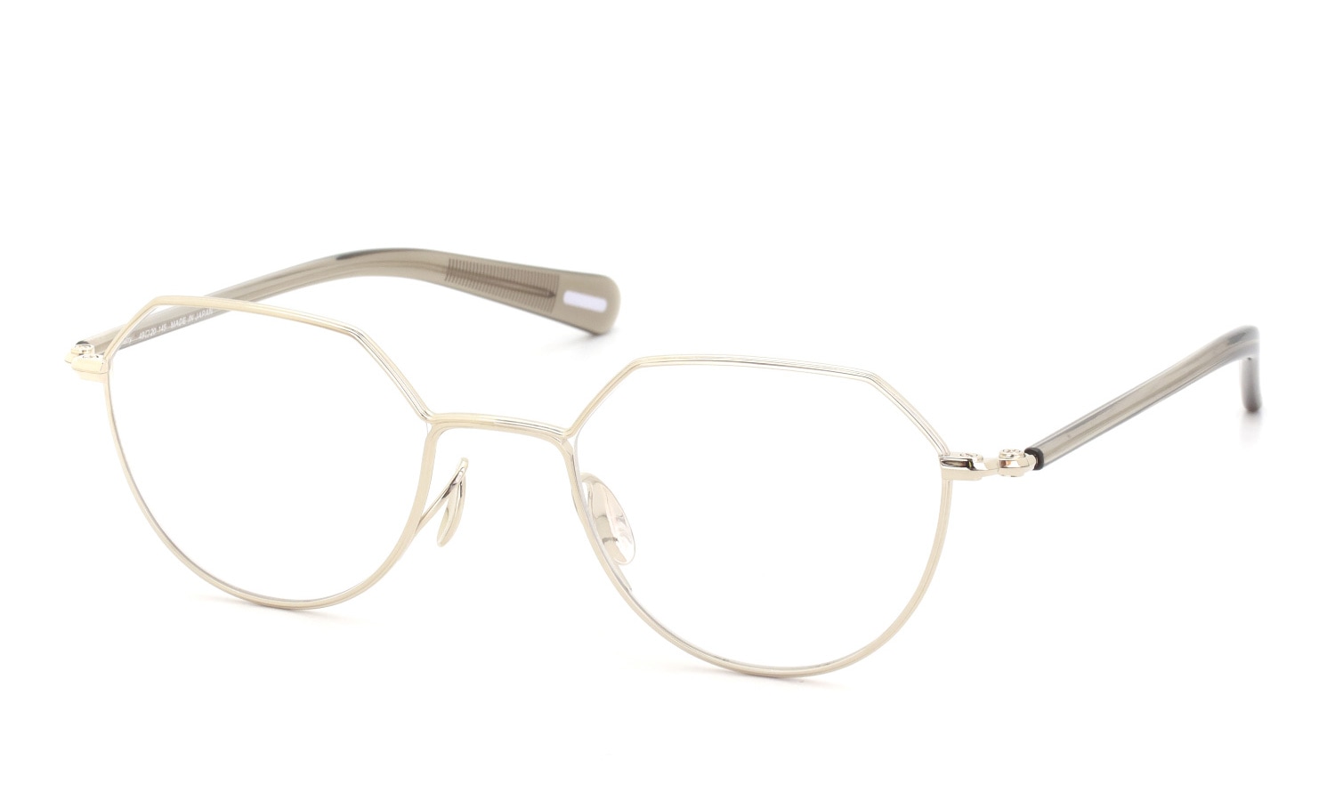 YUICHI TOYAMA メガネ通販 U-178 Harry col.01 White gold / Taupe