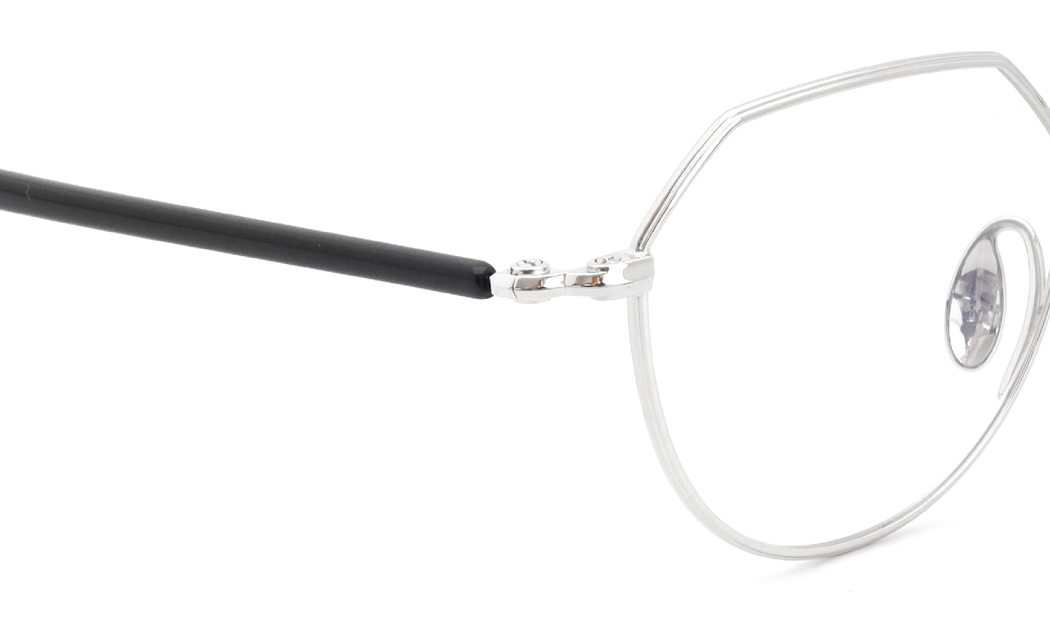 YUICHI TOYAMA メガネ通販 U-178 Harry col.02 Silver / Black