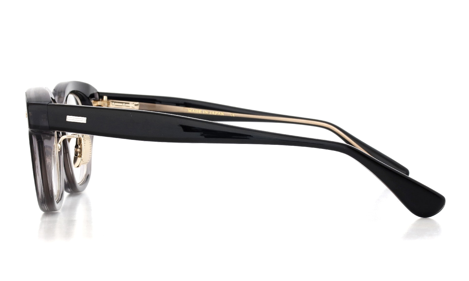 YUICHITOYAMA:5 メガネ通販 DIABLO col.2 Black+Clear / White gold