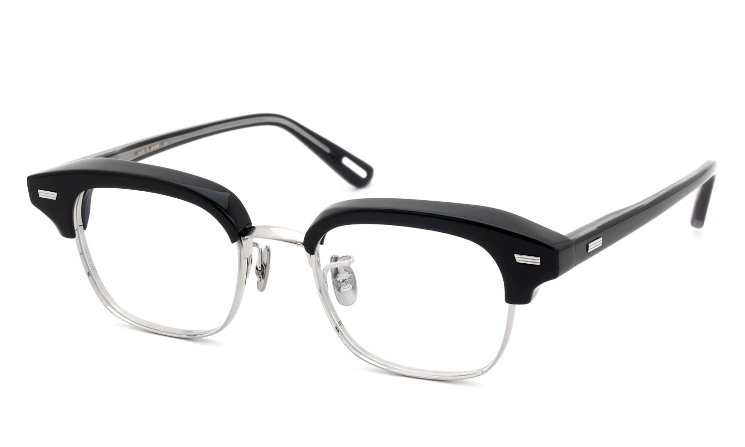 YUICHITOYAMA:5 メガネ通販 FORT GREENE Col.01 Black / Silver