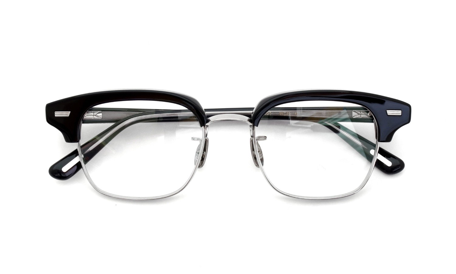 YUICHITOYAMA:5 メガネ通販 FORT GREENE Col.01 Black / Silver