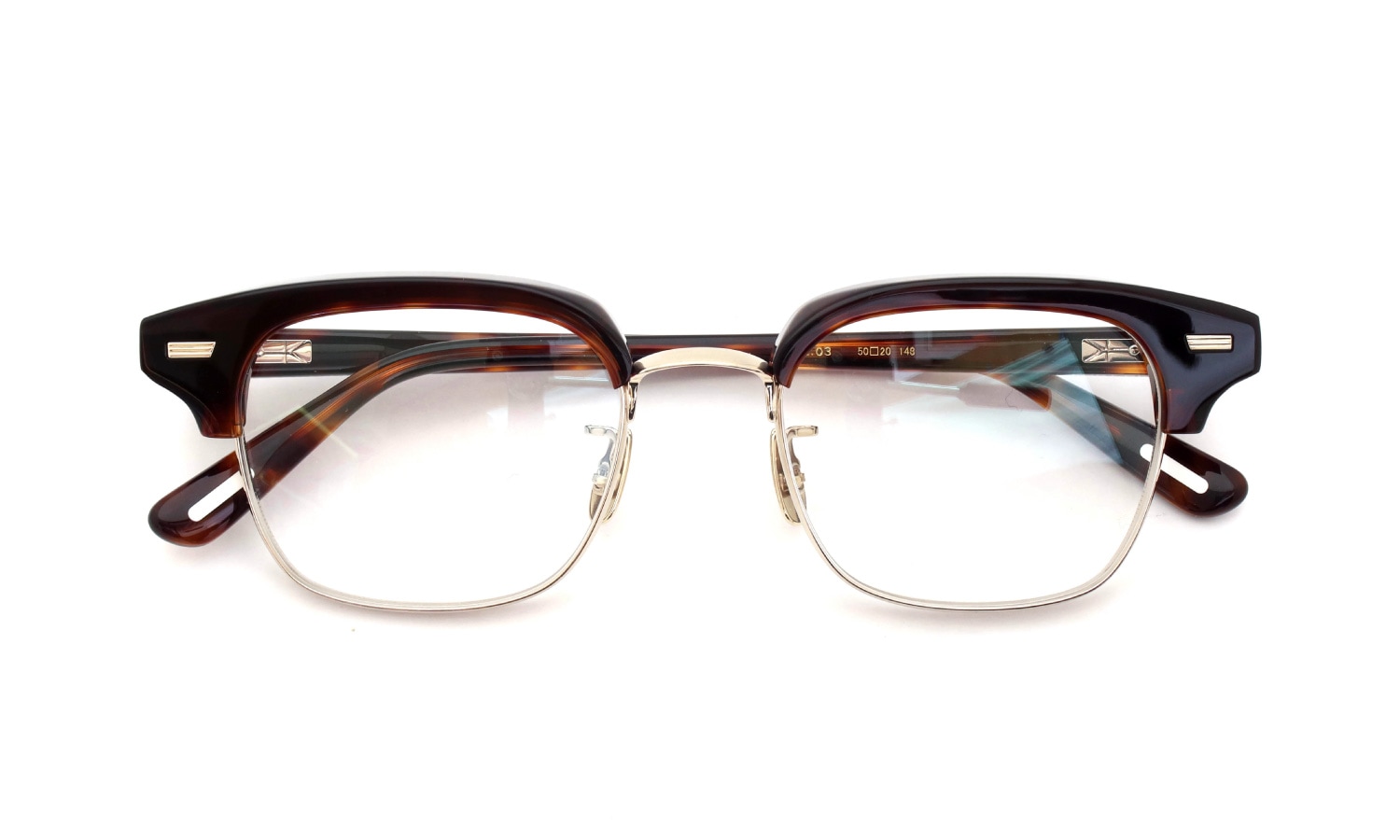 YUICHITOYAMA:5 メガネ通販 FORT GREENE Col.03 Demi / White gold