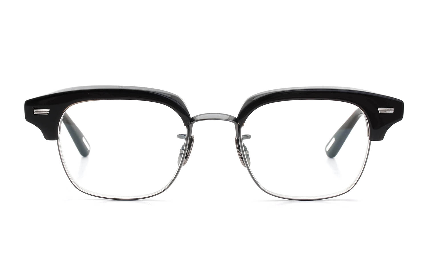 YUICHITOYAMA:5 メガネ通販 FORT GREENE Col.04 Khaki brown / Metal gray + Silver