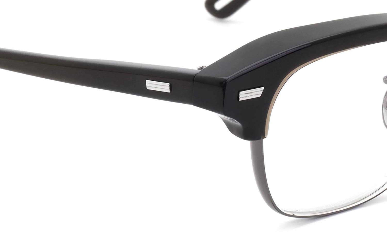 YUICHITOYAMA:5 メガネ通販 FORT GREENE Col.04 Khaki brown / Metal gray + Silver