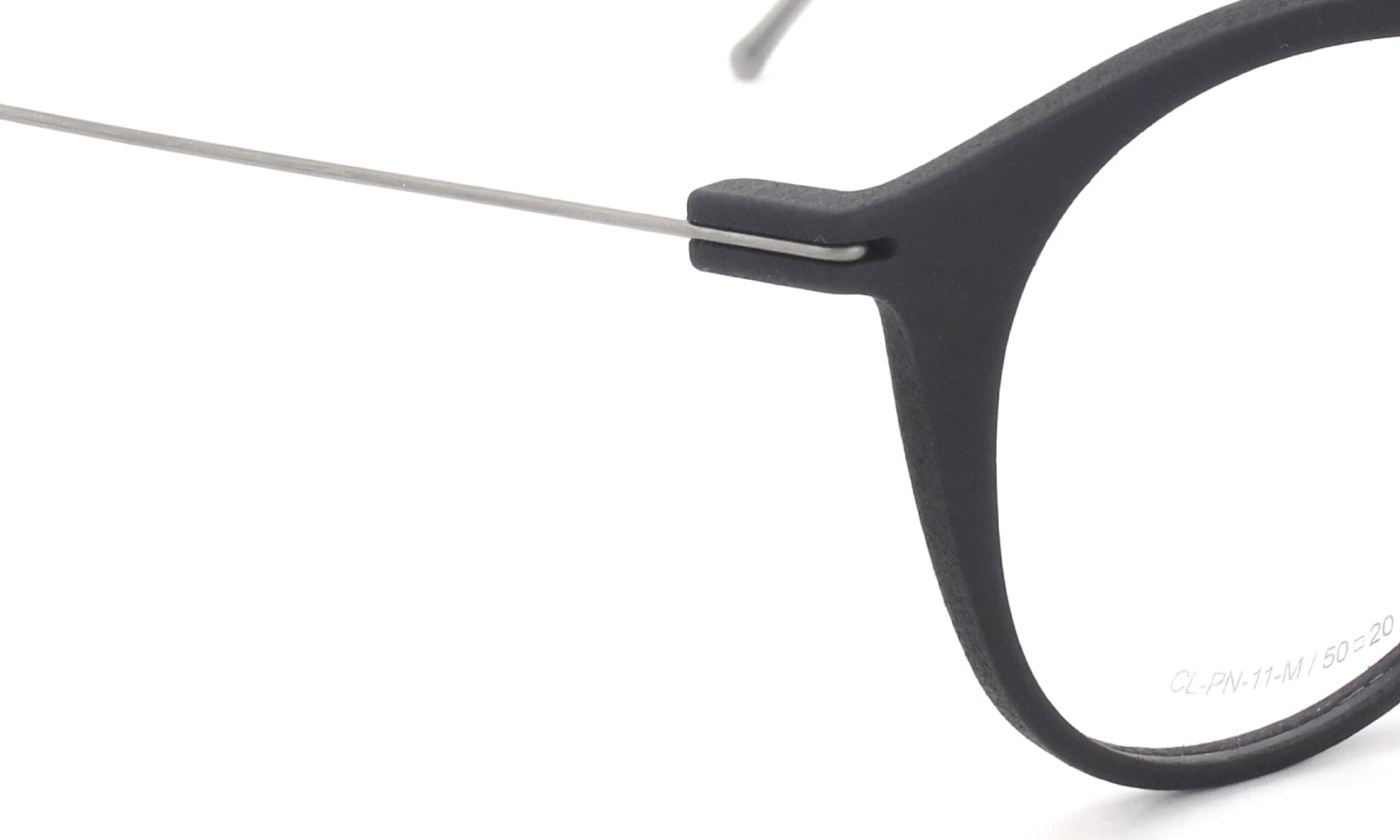 Annu メガネ通販 Panto 11 M BLK-Float/Raw 50size